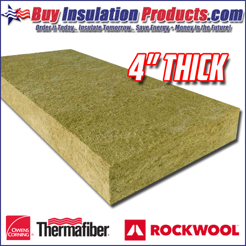 4" Thick Mineralwool Insulation Panels