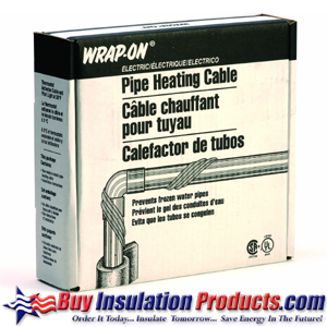 60ft Wrap-On Pipe Heating Cable for Prevention Against Freezing Pipes