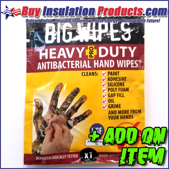 Big Wipes - For Cleaning Green Glue Compound and Sealant off Hands