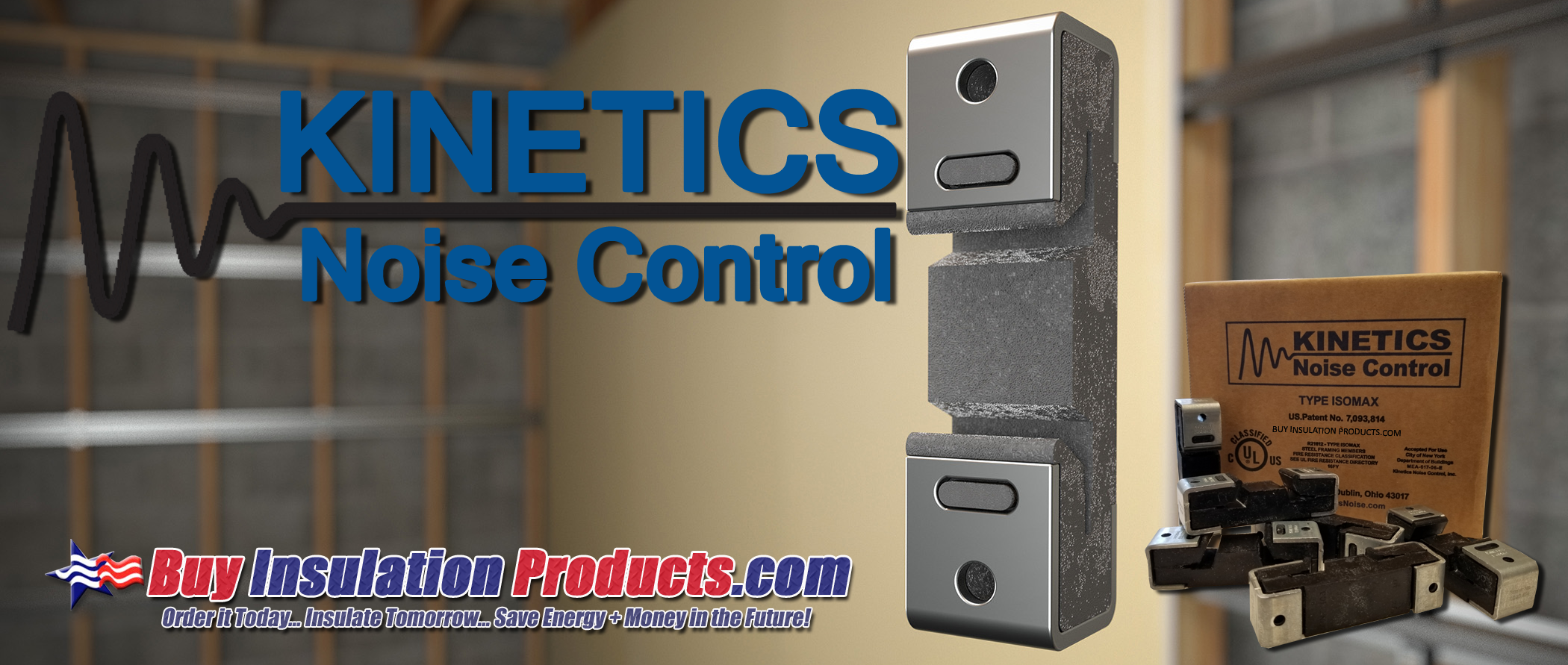 Kinetics Noise Control Isomax Resilient Sound Isolation Clips