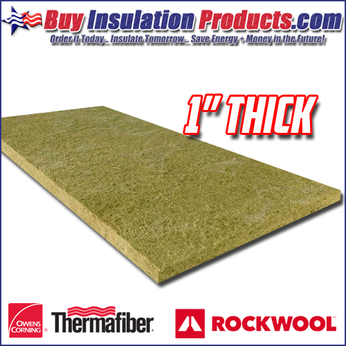 1" Thick Mineral Wool Insulation Board